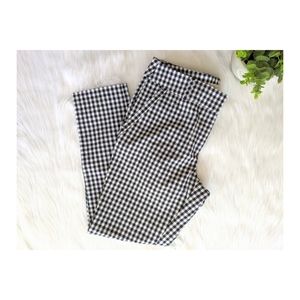 NWOT LOFT Outlet Modern Gingham Ankle Pant
